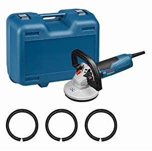 Bosch Professional Betonschleifer GBR 15 CA (inkl. 3x Ersatzbürstenkranz, Zweilochschlüssel gekröpft, Handwerkoffer)