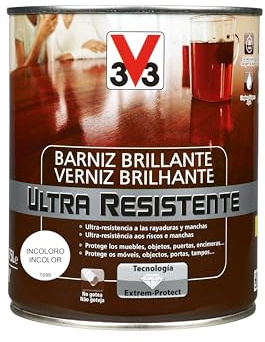 V33 Barniz Interior Ultra Resistente Brillante Incoloro 0,75L