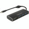 DeLOCK 63932 hub de interfaz USB 3.0 (3.1 Gen 1) Type-C 5000 Mbit/s Negro - Concentrador (USB 3.0 (3.1 Gen 1) Type-C, USB 3.0 (3.1 Gen 1) Type-A, 5000 Mbit/s, Negro, Aluminio, 0,15 m)