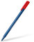 STAEDTLER 437 F-2 Kugelschreiber (triplus ball, ergonomische Dreikantform, hohe Qualität, Set mit 10 Stück, Farbe Rot, Linienbreite F)