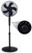 Knight 16 Pedestal Fan | Adjustable Height 140cm | Heavy Round Base | 3-Speed Settings | Oscillating & Tilting Head | 4-Position Rotary Knob | Sleek Matt Black Finish | Patent Design