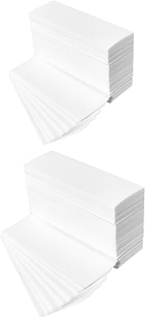 Omwah Beauty Facial and Body Non Woven Epilating Wax Strips Large 3 x 9 Hair Removal 400 Count
