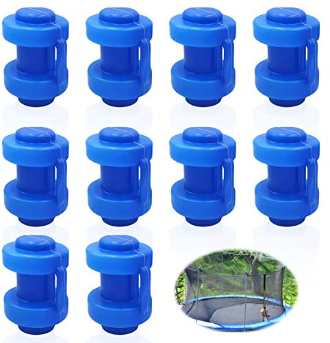 TOPJOWGA Trampolin Endkappen, 10 Stück Trampolin Abschlusskappen, Abschlusskappen zur Befestigung, Trampolin Ersatzteile Randabdeckung, Trampolin Zubehör, Endkappen Schutzkappen Ø 25 MM