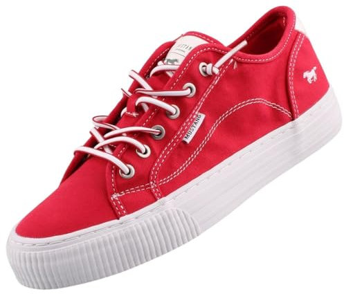 Mustang Damen Canvas Sneaker Rot EU 39
