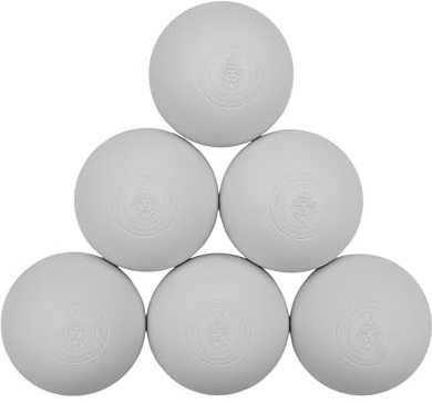 The Sainted Hutch Lacrosse Ball, Pack of 12 White and Yellow Lacrosse Balls, Massage Ball Therapy, Boys and Girls Lacrosse Balls, Meets NOCSAE and SEI Requirements
