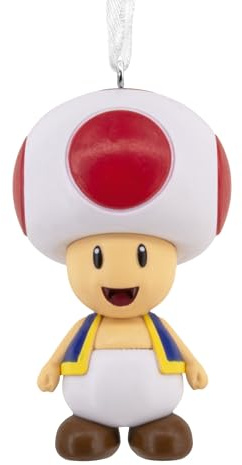 Hallmark Christmas Ornament, Nintendo Super Mario Toad Ornament, Gifts for Gamers