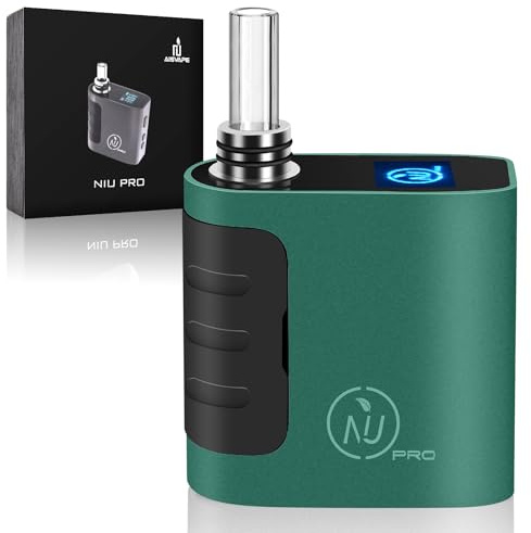 Aisvape NIU PRO Herb Vaporizer | Herbal Heating Chamber | 160℃-226℃ Portable Dry Herb Vaporiser| Replaceable SUS304 Chamber | 1400 mAh Battery | Haptic Feedback(Forest Finesse)
