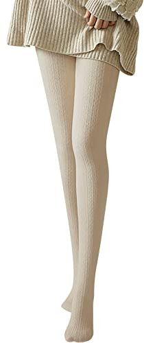 Generisch Collants en tricot épais pour femme - Legging thermique épais (aucun)