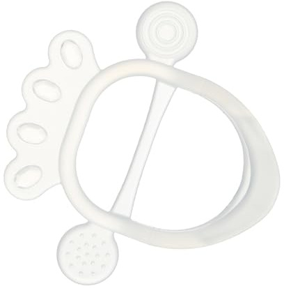 YUEHISY Mordedores de Silicona Seguros para Bebés, Mordedores de Mano, Guante, Juguete para la Dentición, Calmante para Bebés (Transparente)