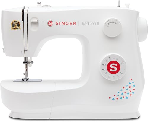 Singer Tradition 2 Macchina da Cucire, Modello Esclusivo, 11 Punti Cucito Integrati, Asola Automatica, Braccio Libero e Accessori Inclusi, Ideale per Principianti e Hobby