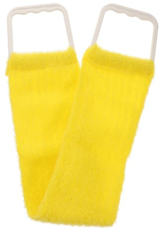 jojofuny Serviette de Bain Bandeau Dos Massage et Nettoyage Profond en Polyester Exfoliante Double Face Bleu Peau Plus Lisse et Nette Couleur Aléatoire pour Hommes et
