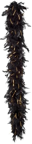 Boland - Boa de plumas de 50 g, longitud aprox. 180 cm, años 20, Gatsby, carnaval, Halloween, fiesta temática, disfraz, teatro