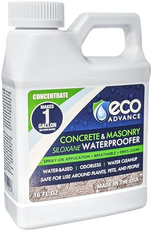Eco Advance Concrete/Masonry Siloxane Waterproofer Concentrate - Makes 1 Gallon