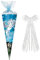 alles-meine.de GmbH mit 3-D Glitzer Effekt ! - Schultüte - Pegasus/Einhorn - Pferd - 85 cm / 12 eckig - incl. große Schleife - Organza Abschluß - Zuckertüte - mit/ohne Ku..
