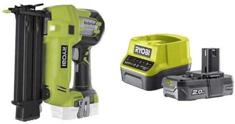 Ryobi RYOBI 18V OnePlus - 1 batteria al litio Plus 2.0Ah - 1 caricatore rapido R18N18G-120S Nero/Verde 5133003860