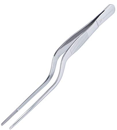 MSY BIGSUNNY Cucina Pinzette Cucina Offset Pinze Culinarie (1, 6,5 cm)
