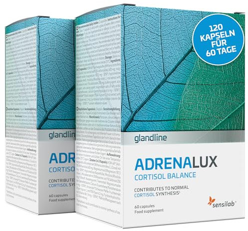 Sensilab - Ashwagandha - Cortisol, Antiestres, Bienestar, Concentración - Ashwagandha KSM-66, Magnesio, Vitamina B6 y Rhodiola - 120 Cápsulas para 60 Días - AdrenaLux