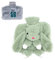 Beowanzk Wärmflasche mit Bezug 1,5L Kleine Hot Water Bottle,Kuschelige Wärmeflasche Personalisierte mit Kuschelweichem Tier,Wärme für Nacken,Unterleib,Hand Besitze Zwei Plüschjacken (Grau + Grün)