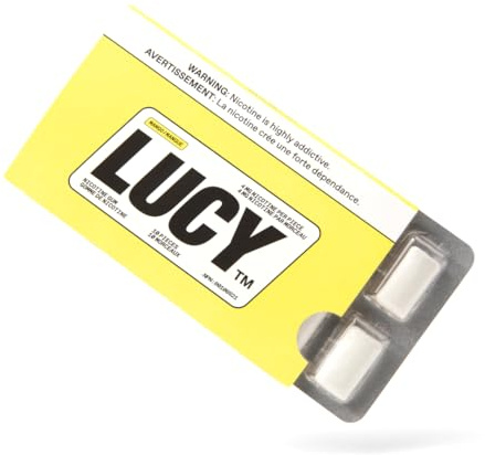 LUCY Gomma da masticare e parcheggiare alla nicotina da 4 mg, varietà in confezione da 9 - (90 pezzi), nicotina più pulita, ottimo gusto, alternativa alla nicotina, conveniente (mango rosso)