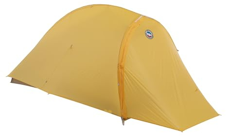 Big Agnes Fly Creek HV UL Bikepack - Bikepack Solution Dye-Packing Tent, 1 Person (Yellow/Greige)