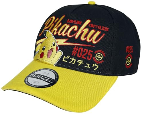 Pokémon Pikachu Unisex Cap schwarz/gelb