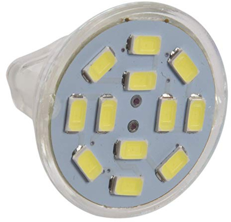 Knadgbft 6W GU4(MR11) Spot LED MR11 12 SMD 5730 570 DC 12V Blanc