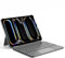 Inateck Hülle mit Tastatur für iPad Pro 11 2024, ACE Touch Ultraleichte Tastatur Abnehmbar, mit Touchpad,Hoch-/Querformat Ständer, QWERTZ, KB04122