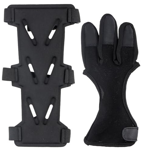 Weicher Armschutz für das Bogenschießen mit Verstellbaren Trägern, Unterarm Protektor, Schießhandschuh Armschutz für Bogenschießen Elastischer Armschutz Bogenschießen Ausrüstung für Bow Jagd & Zielen
