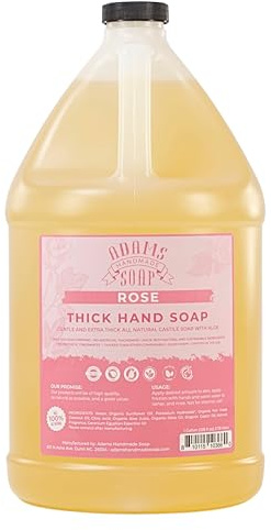 Adams Handmade Soap Organic Castile Liquid Soap Refill 3.8 Litre Pink