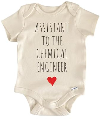 NOFO VIBES Assistant To The Chemical Engineer - Baby Boy Girl Clothes Bodysuit Funny Cute