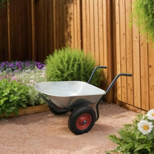 Rainery Brouette Jardinage 2 Roues 80 L Caoutchouc Pneus de Remplacement Compatible pour Camions Sacs, Chariots Roue, Remorque