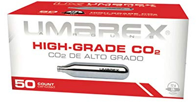 Umarex High-Grade CO2 Cartridges for Pellet Guns, BB Guns and Airsoft Guns, 12 Gram (Pack of 50)
