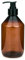 mikken 1 Seifenspender 250 ml Pumpspender aus braunem Kunststoff, lebensmittelecht inkl. Etikett