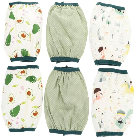 Housoutil Manchettes Bébé Imperméables En Coton 17X8Cm Protection Douce Et Flexible Pour Bras De Bébé Idéal Pour Jeux Extérieurs Anti-Saleté