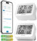 Inkbird Bluetooth Thermometer Hygrometer, 2 Stück ITH-13-B Digitales Thermometer Hygrometer Kombinationsset, Hochpräzises Thermometer mit Luftfeuchtigkeitsmesser, App Steuerung