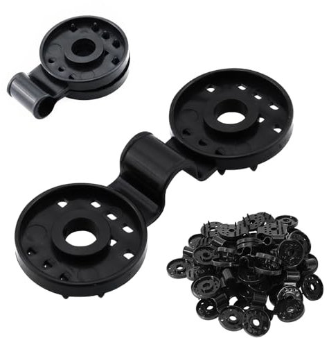 120 Pièces Clips pour Toile D'ombrage, Clip Spécial avec Œillet, Clips Fixation Brise Vue, Clips Plastiques pour Toile d'Ombrage, Clip Spécial avec Oeillet pour Toile