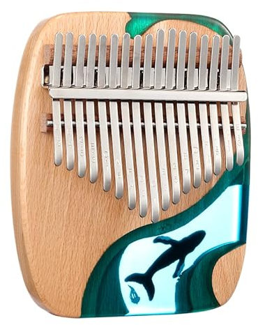 Kalimba 17/21 Schlüssel, Holz Fingerklaviere，Professionelle Daumenklavier Carlimba, Mbira Instrumente (M)