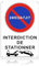 TAKULA 30 * 20CM Panneau Interdiction de Stationner, Panneau Stationnement Interdit, Panneaux Métalliques Réfléchissants - Imperméable et inoxydable