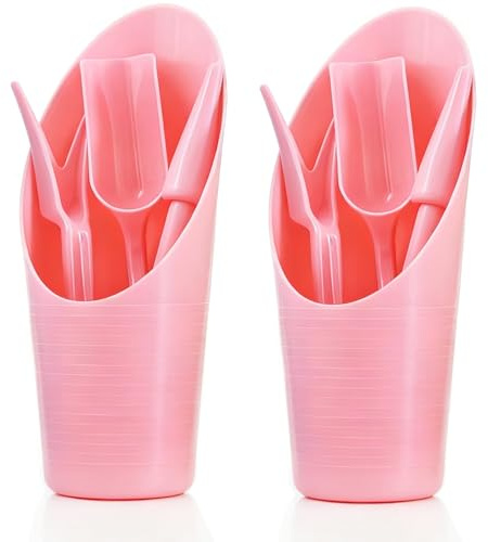 8pcs Potting Soil Scoop for Indoor Plants, Garden Tiny Plant Shovel Hand Tools Transplanting Succulent Cultivation Digging Bonsai Soil Scoops Kits,2Sets Pink