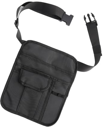 Yhplxyuus Restaurant Waiter Waist Money Pouches Bag Serving Apron Check Holder with Multiple Pockets Adjustable Belt for Waitress Tool Organizer Bag