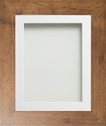 Frame Company Watson Rustic 14x11 Frame with White Mount for A4