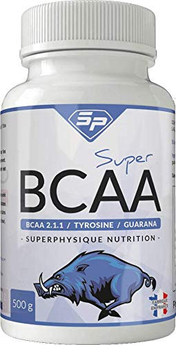 SUPER BCAA POUR LES SPORTIFS • Enrichis en TYROSINE et GUARANA • Made in France • Pour 4 MOIS • SuperPhysique Nutrition