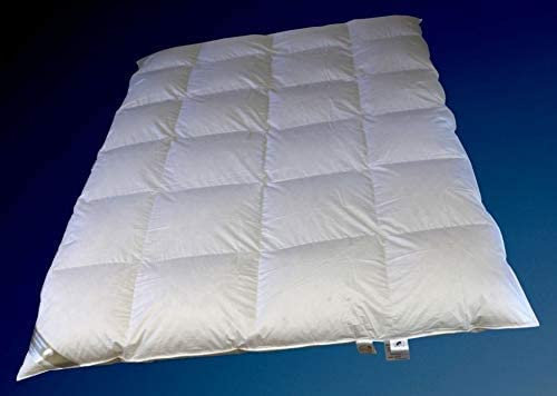 Betten Hofmann Winter 8cm Hochsteg Daunenbett Daunendecke 4x6 135x200 100% Daunen, superwarm, Winterdecke, 1250g, Naturprodukt