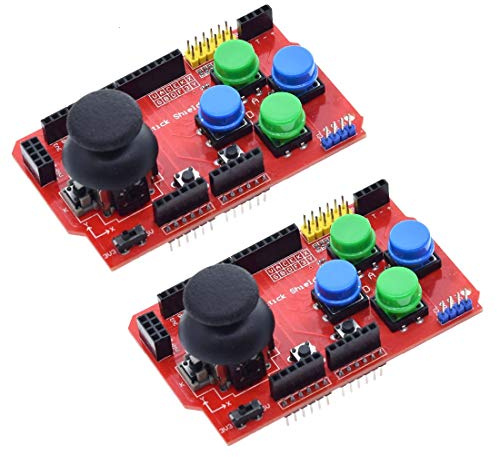 Hailege 2pcs Manette de Jeu Joystick Bouclier Clavier analogique et Souris Fonction Carte d’Extension