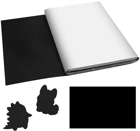 Fieltro Adhesivo, 30x200cm Fieltro Autoadhesivo Negro, Almohadillas De Fieltro Autoadhesivo, Cinta Fieltro Adhesivo Rollo, Fieltro Adhesivo Muebles Rollo, para Sofá, Manualidades, Pata de Silla