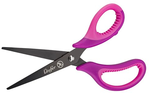 Läufer 87228 ergonomisk skolsax, spets, skola från 1:a Klass, lila/rosa, hantverkssax för högerhänta användare
