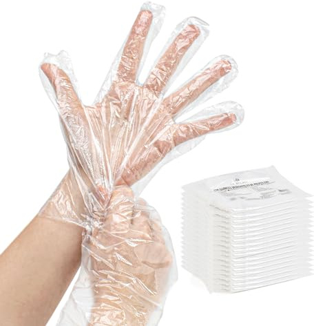 THE SECRET HOME - Pack de 1000, 2000 y 4000 Guantes Desechables - Guantes Transparentes de Plástico - Ideal para Uso Doméstico y Comercial - Ambidiestros - Talla Única (2000)