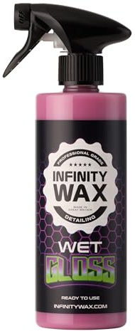 Infinity Wax Wet Gloss sealant 500ml – Instant Shine Polymer Spray & Rinse Aid Deep Gloss Finish, Hydrophobic Protection and Easy Application for All Vehicle Surfaces