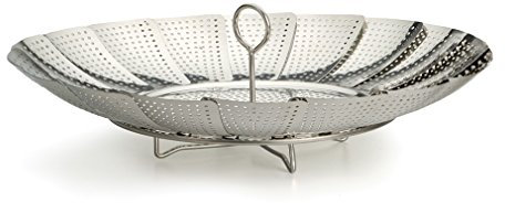RSVP International 8062 Endurance Kitchen Collection Expandable Vegetable Steamer, Stainless Steel