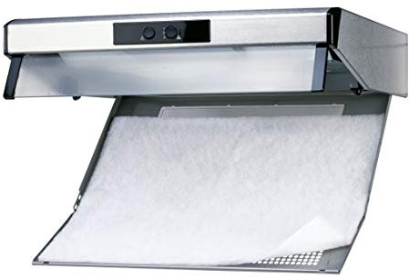 WENKO Filtre à graisse de hotte d'aspiration - pour toutes les hottes d'aspiration courantes, Polyester, 57 x 47 cm, Blanc